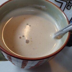 泡立ち最高～白ココアで豆乳カフェオレ